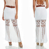 Crochet maxi skirt