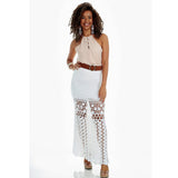 Crochet maxi skirt