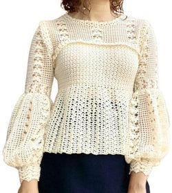 Crochet crop top, handmade summer top