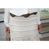 White crochet maxi skirt - AsDidy fashion