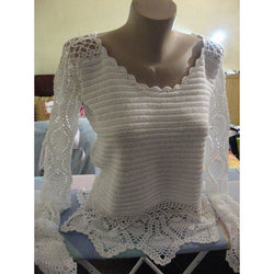 Blouse crochet pattern, top - PDF Pattern only - Crochet clothes