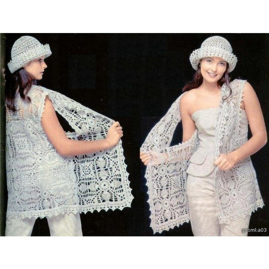 Elegant summer vest crochet pattern