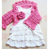 White Crochet Baby Dress - Crochet clothes