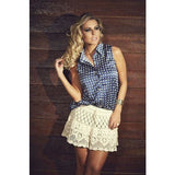 Summer crochet mini skirt - Crochet clothes