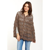 Crocheted poncho - Crochet clothes