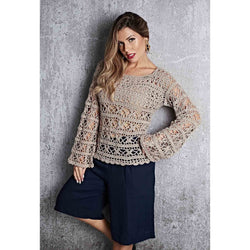 Off white crochet summer women crochet top - MADE TO ORDER - AsDidy fashion