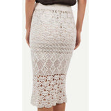 White crochet midi skirt - Crochet clothes