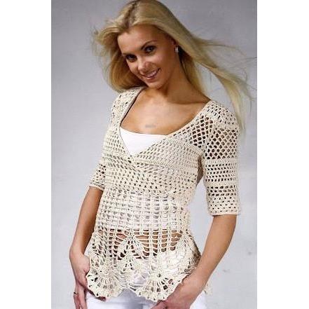 Handmade crochet cute summer women crochet blouse - MADE TO ORDER - AsDidy fashion