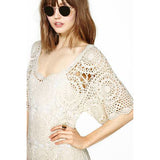 Crochet mini dress,beach dress, party dress, Made to order, FREE SHIPPING