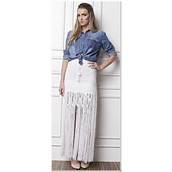 Crochet maxi skirt - AsDidy fashion