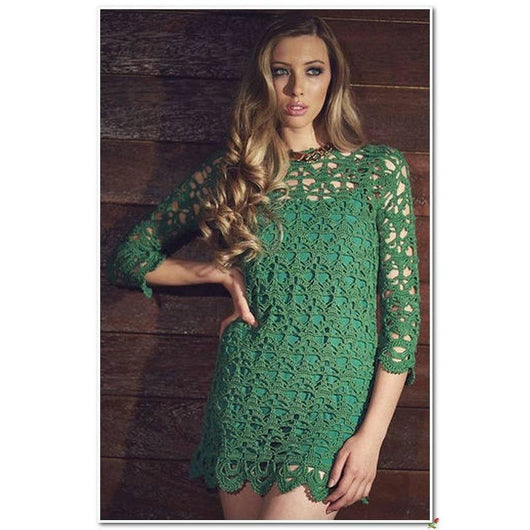 Beautiful crochet women summer mini dress, party dress, cocktail dress - AsDidy fashion
