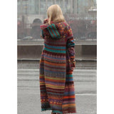 Cable Knit  women long cardigan