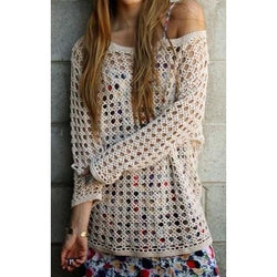 Boho loose crochet top pattern - PDF Pattern only - AsDidy fashion